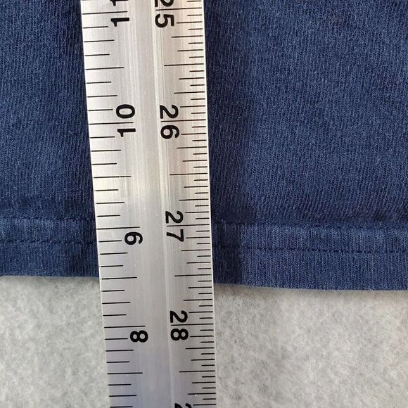 DOM Shirt Mens Large Blue No Bad Vibes Graphic Print Short Sleeve Tee - Picture 3 of 6